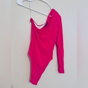Hot Pink Body One Shoulder